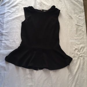Black sleeveless shirt